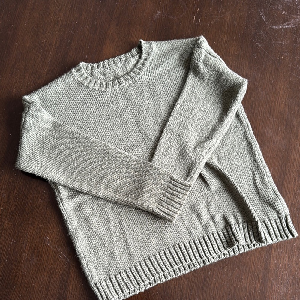 Cozy Green Knit Sweater